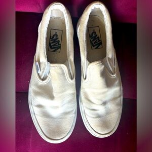 White womans vans slip ons